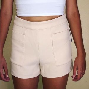 Light pink business shorts